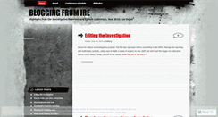 Desktop Screenshot of bloggingfromire.wordpress.com