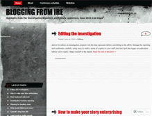 Tablet Screenshot of bloggingfromire.wordpress.com
