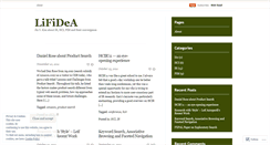 Desktop Screenshot of lifidea.wordpress.com