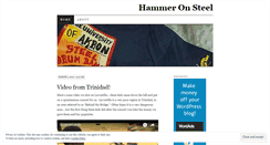 Desktop Screenshot of hammeronsteel.wordpress.com