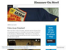 Tablet Screenshot of hammeronsteel.wordpress.com