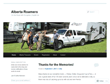 Tablet Screenshot of albertaroamers.wordpress.com