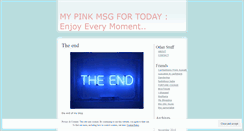 Desktop Screenshot of pinkmsg.wordpress.com