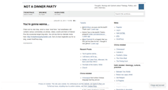 Desktop Screenshot of notadinnerparty.wordpress.com