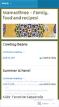 Mobile Screenshot of mamasthree.wordpress.com