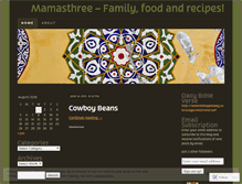 Tablet Screenshot of mamasthree.wordpress.com