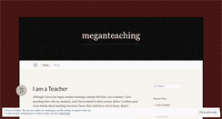 Desktop Screenshot of meganteaching.wordpress.com