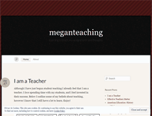 Tablet Screenshot of meganteaching.wordpress.com