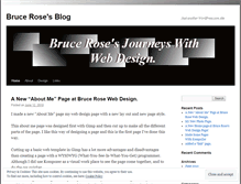 Tablet Screenshot of brucewrose.wordpress.com