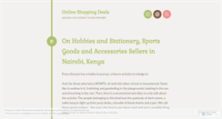 Desktop Screenshot of onlineshoppingdealsinkenya.wordpress.com