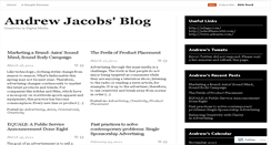 Desktop Screenshot of ajacobs3.wordpress.com