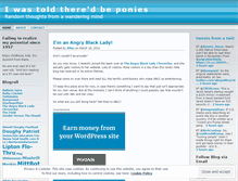 Tablet Screenshot of iwastoldtheredbeponies.wordpress.com