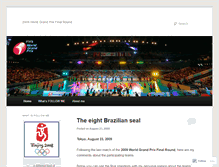 Tablet Screenshot of 2009volleyballworldgrandprixfinalround.wordpress.com