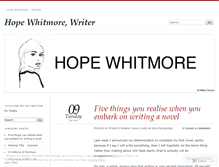 Tablet Screenshot of hopewhitmore.wordpress.com