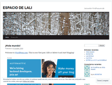 Tablet Screenshot of lalicasillas.wordpress.com