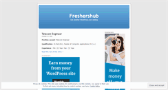 Desktop Screenshot of freshershub.wordpress.com