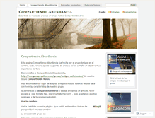 Tablet Screenshot of compartiendoabundancia.wordpress.com