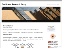 Tablet Screenshot of bowerresearchgroup.wordpress.com