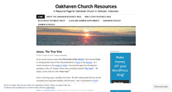 Desktop Screenshot of oakhavenchurch.wordpress.com