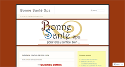 Desktop Screenshot of bonnesantespa.wordpress.com