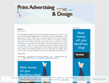 Tablet Screenshot of printadvertising.wordpress.com