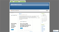Desktop Screenshot of ansufang.wordpress.com
