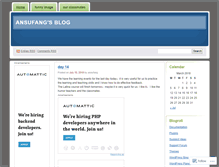 Tablet Screenshot of ansufang.wordpress.com