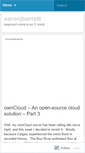 Mobile Screenshot of aaronjbarrett.wordpress.com