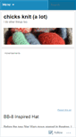 Mobile Screenshot of chicksknit.wordpress.com