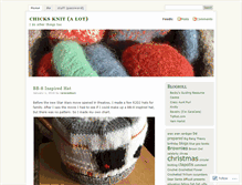 Tablet Screenshot of chicksknit.wordpress.com