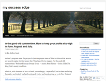 Tablet Screenshot of mysuccessedge.wordpress.com