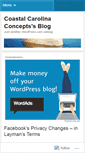 Mobile Screenshot of coastalcarolinaconcepts.wordpress.com