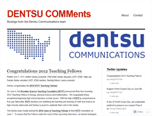 Tablet Screenshot of dentsucommpr.wordpress.com