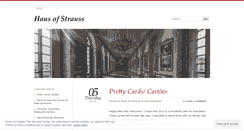 Desktop Screenshot of hausofstrauss.wordpress.com