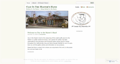 Desktop Screenshot of clayinthemastershand.wordpress.com