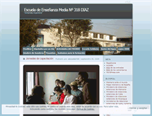 Tablet Screenshot of escuela318.wordpress.com