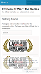 Mobile Screenshot of embersofwar.wordpress.com
