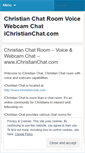 Mobile Screenshot of ichristianchat.wordpress.com