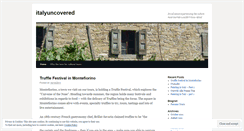 Desktop Screenshot of italyuncovered.wordpress.com