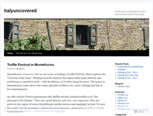 Tablet Screenshot of italyuncovered.wordpress.com
