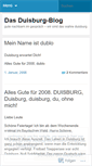 Mobile Screenshot of duisburgblog.wordpress.com