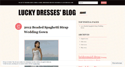 Desktop Screenshot of luckydressesblog.wordpress.com