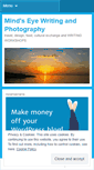 Mobile Screenshot of mindseyewritingandphotography.wordpress.com