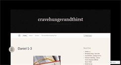 Desktop Screenshot of cravehungerandthirst.wordpress.com