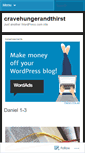 Mobile Screenshot of cravehungerandthirst.wordpress.com