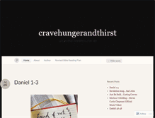 Tablet Screenshot of cravehungerandthirst.wordpress.com