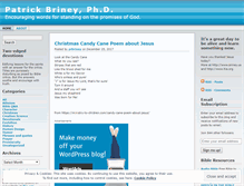 Tablet Screenshot of prbriney.wordpress.com