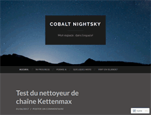 Tablet Screenshot of cobaltnightsky.wordpress.com