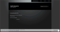 Desktop Screenshot of karthik12m.wordpress.com