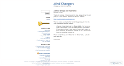 Desktop Screenshot of mindchangers.wordpress.com